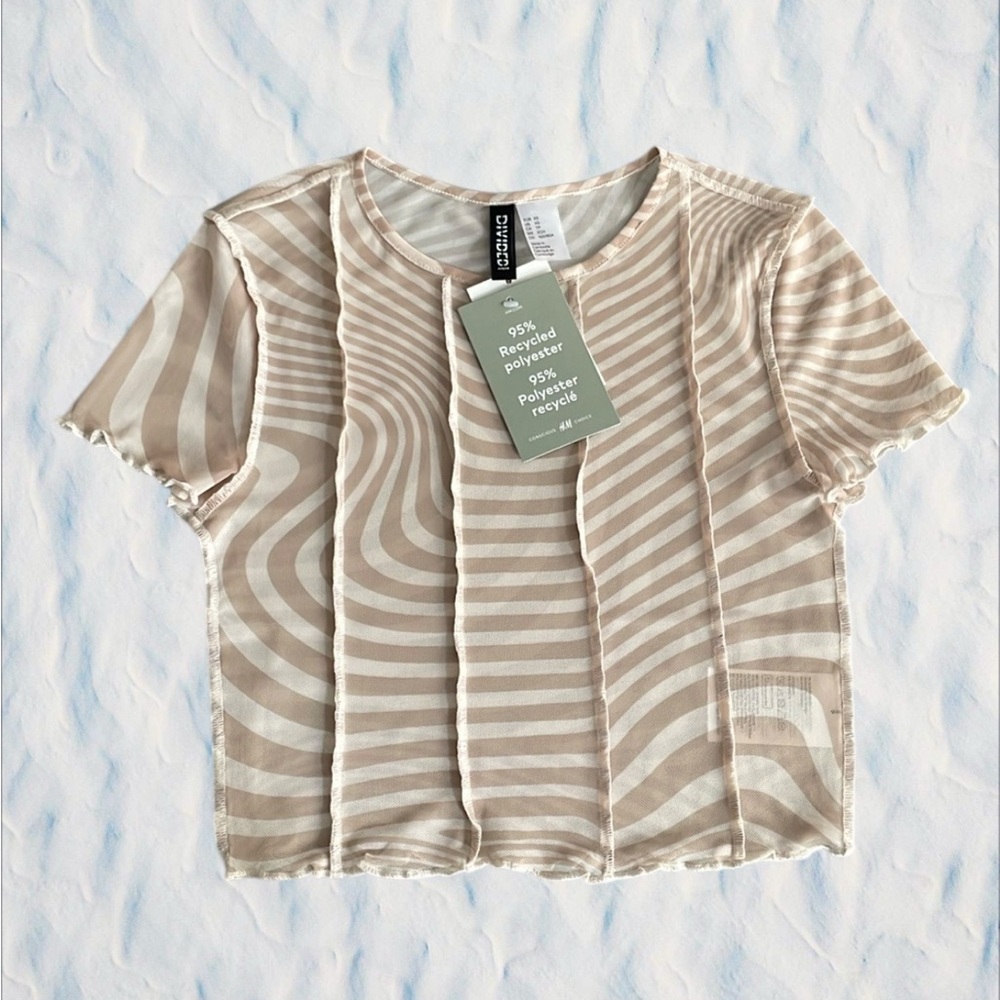 H&M Swirl Pattern Crop Top